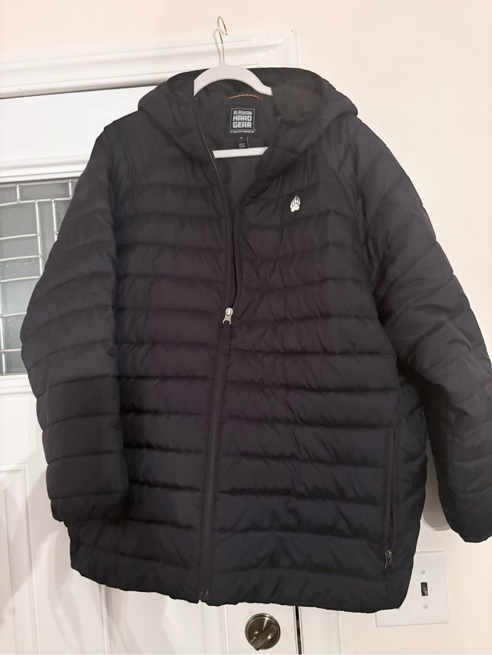 Womens Black Puffer Coat with Hood